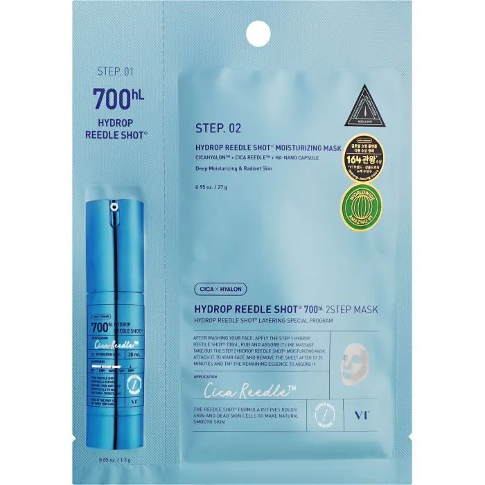 Маска для обличчя VT Cosmetics Hydrop Reedle Shot 700hl 2-Step Mask (8803463007621)