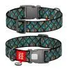 Нашийник для тварин WAUDOG Nylon з QR адресником "Луска" пластиковий фастекс M (281-0179)