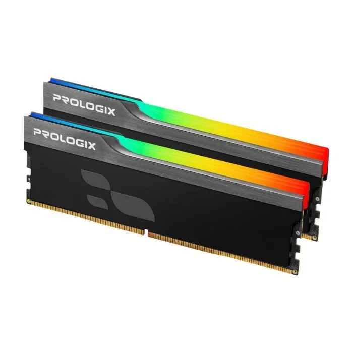 Модуль памяти для компьютера DDR4 16GB (2x8GB) 3200 MHz Onyx Black RGB Prologix (PRO16GB3200YBR4K) изображение 2