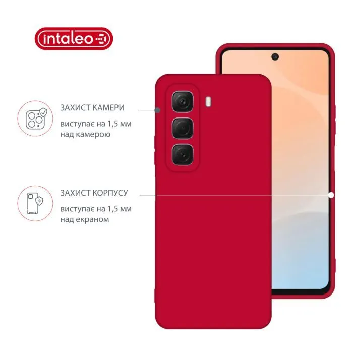 Чохол до мобільного телефона Intaleo SoftShell Infinix Hot 50 4G Red (1283126618499) зображення 3