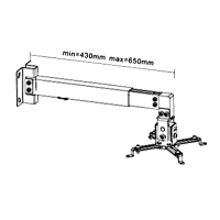 Кронштейн до проектора Brateck PRB-2W SILVER зображення 2