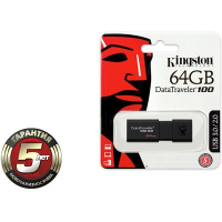 USB флеш накопитель Kingston 64Gb DataTraveler 100 Generation 3 USB3.0 (DT100G3/64GB) изображение 3