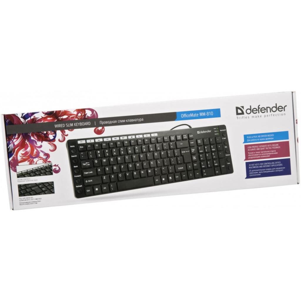 Клавіатура Defender OfficeMate MM-810 (45810) зображення 3