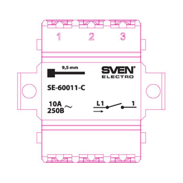 Вимикач Sven SE-60011-C cream (7100032) зображення 3