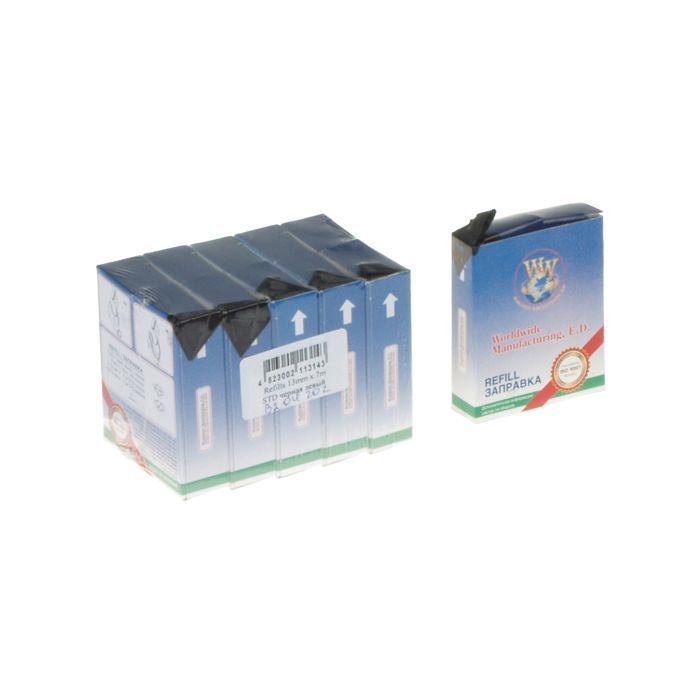 Лента к принтерам WWM 13мм х 7м (к.) STD Refill Black (R13.7S5)