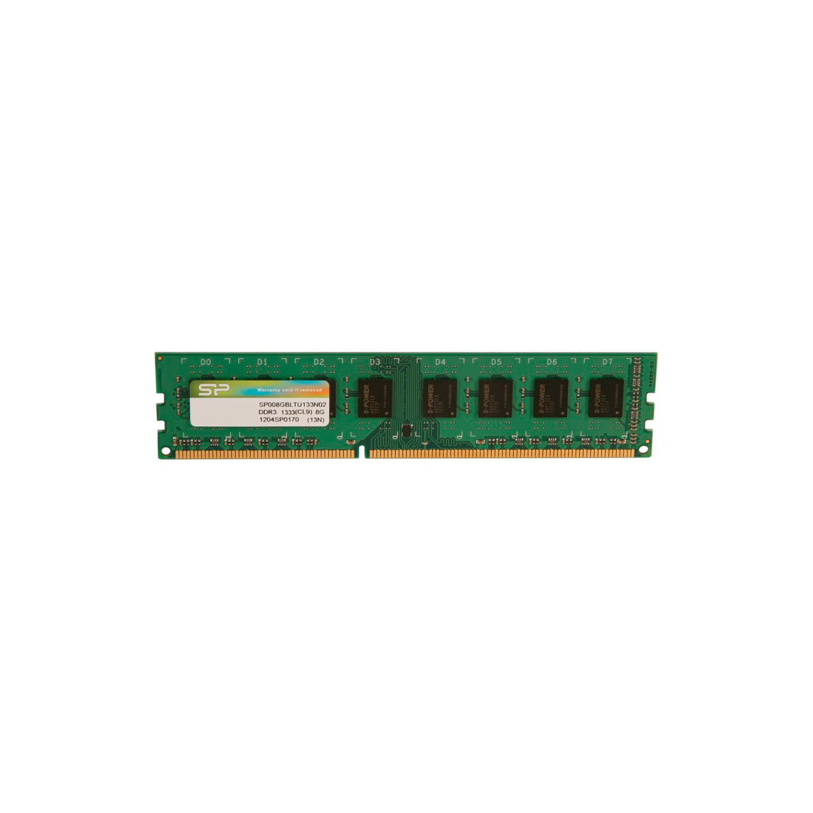 Модуль пам'яті для комп'ютера DDR3 4GB 1600 MHz Silicon Power (SP004GLLTU160N02)
