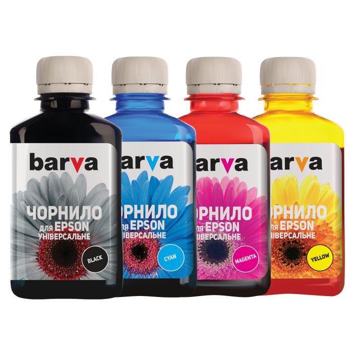 Чернила Barva Epson universal 1, water-soluble, 90г CYAN (EU1-446)