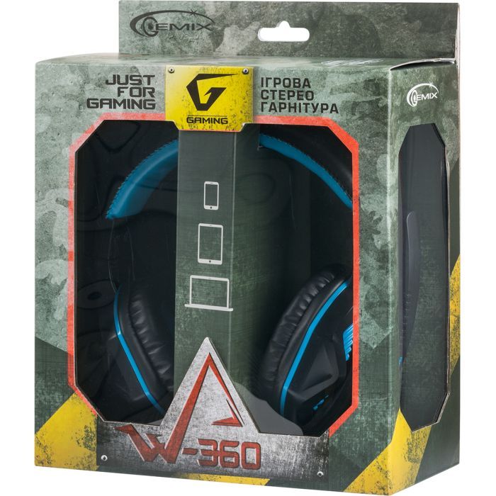 Навушники Gemix W-360 black-blue зображення 10