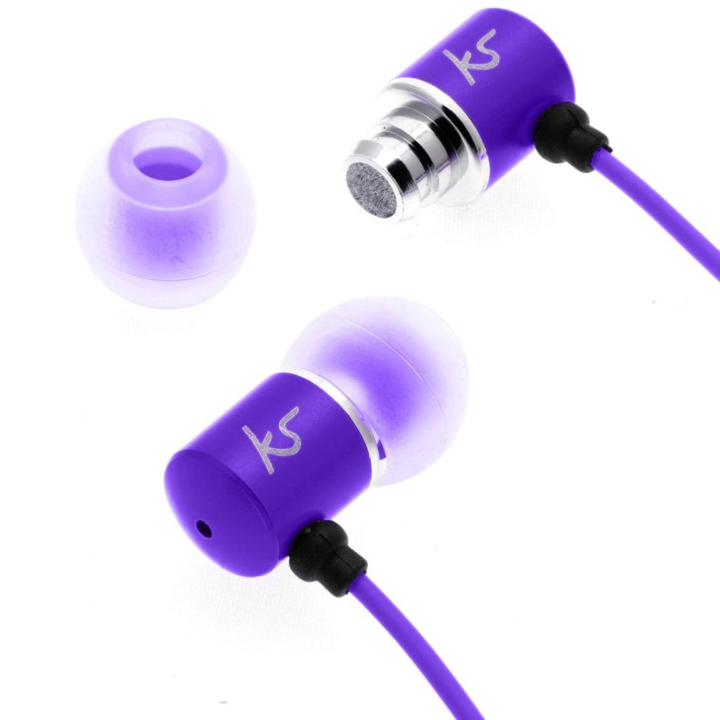 Наушники KitSound KS Ace In-Ear Headphones with mic Purple (KSACEMPU) изображение 5