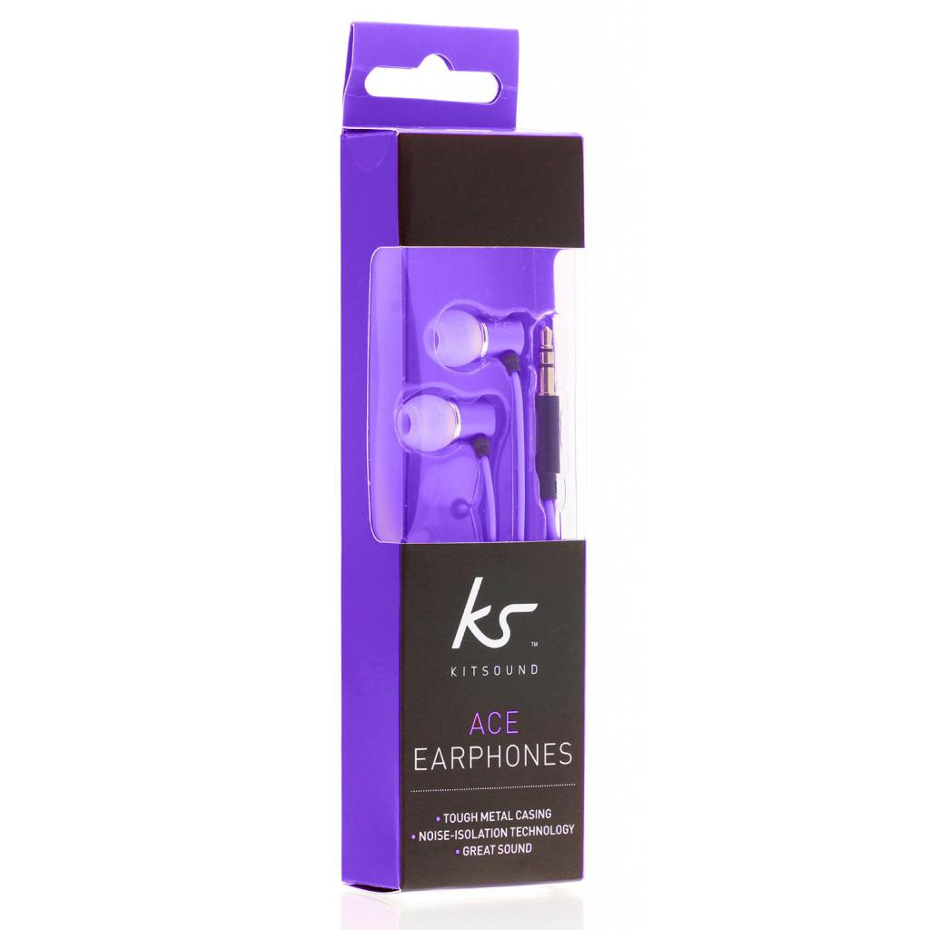 Наушники KitSound KS Ace In-Ear Headphones with mic Purple (KSACEMPU) изображение 7