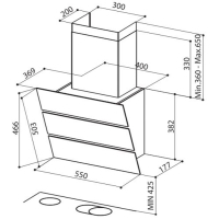 Вытяжка кухонная Faber EKO XS EG6 BK A55 изображение 2