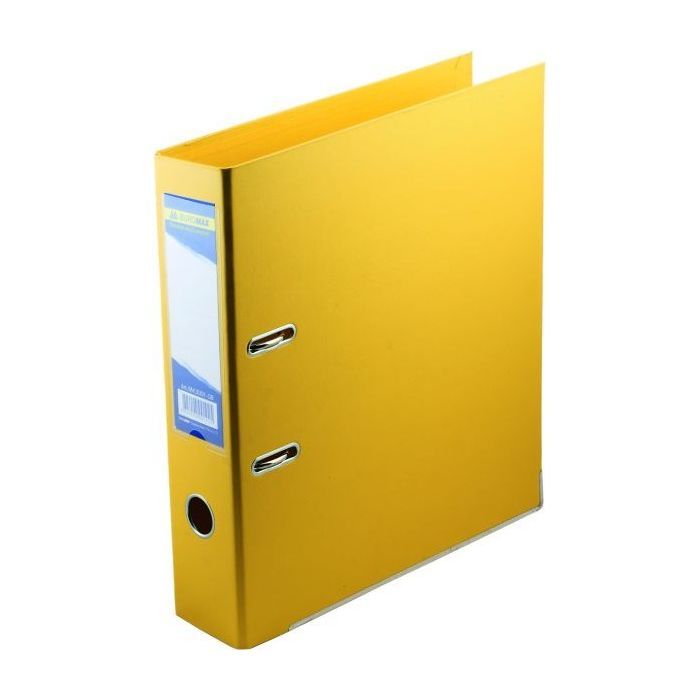 Папка - реєстратор Buromax А4 double sided, 70мм, PP, yellow, built-up (BM.3001-08c)