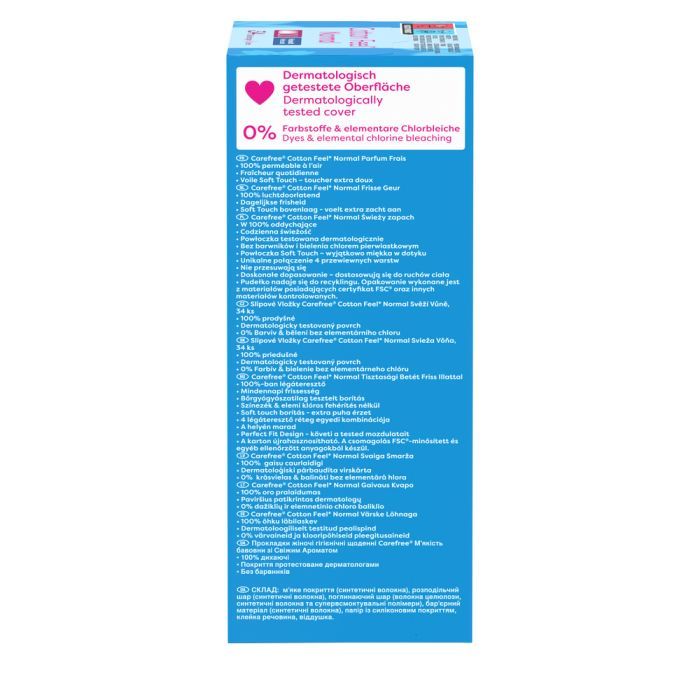 Ежедневные прокладки Carefree Cotton Fresh 34 шт. (3574661064307/3574661565071/8002110312365) изображение 3
