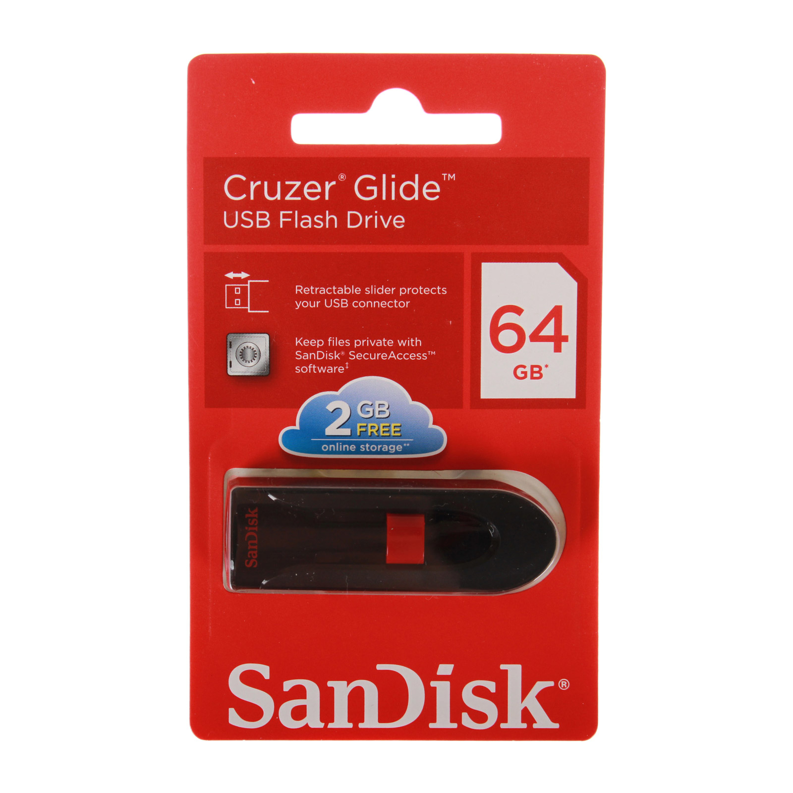 USB флеш накопичувач SanDisk 64GB Cruzer Glide Black USB 3.0 (SDCZ600-064G-G35) зображення 5
