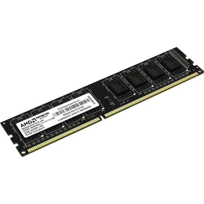 Модуль памяти для компьютера DDR3 4GB 1600 MHz AMD (R534G1601U1S-U) изображение 2