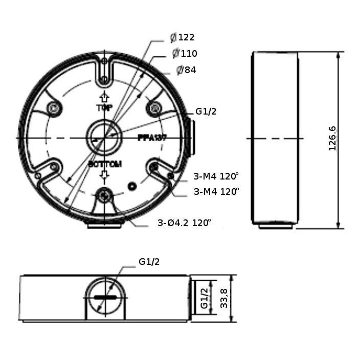 Крепление для видеокамеры Dahua DH-PFA137 изображение 5