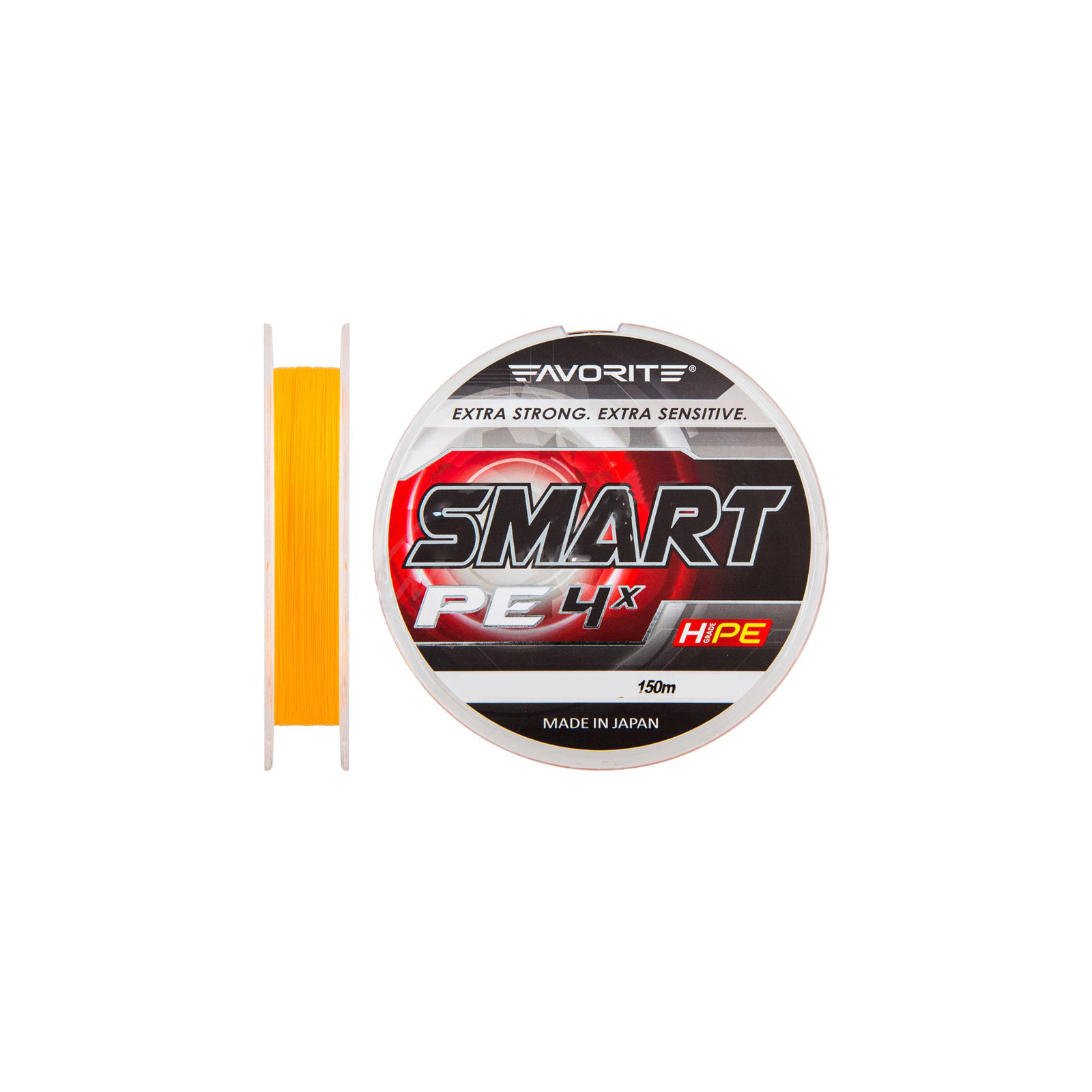 Шнур Favorite Smart PE 4x 150м (оранж.) #0.6/0.132мм 4кг (1693.10.15)