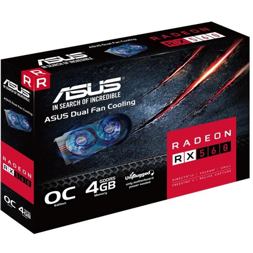 ᐈ Купить видеокарту ASUS Radeon RX 560 4096Mb OC (RX560-O4G) в