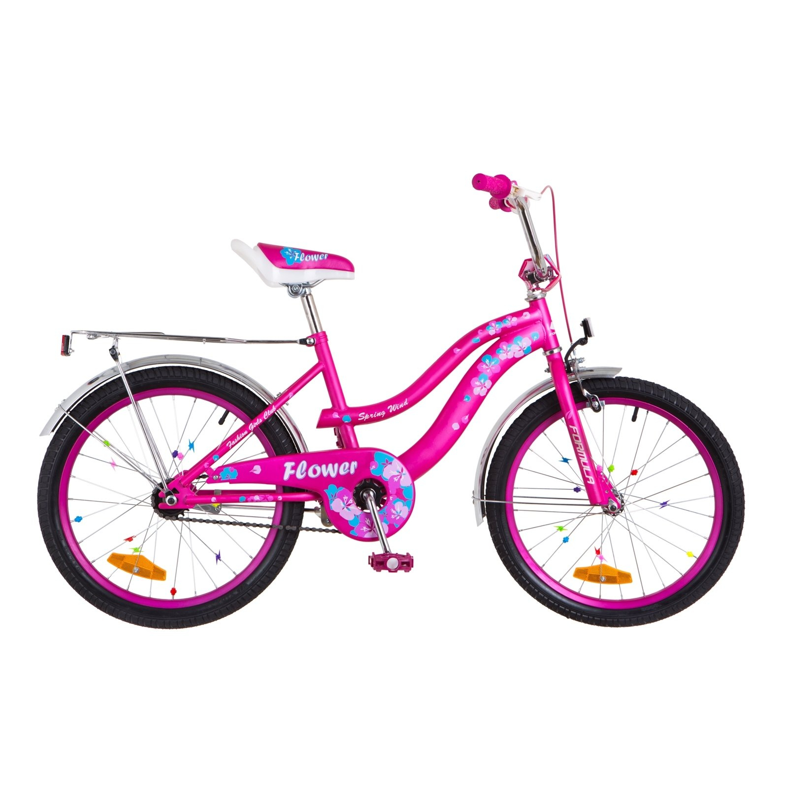 Дитячий велосипед Formula 20" FLOWER 2018 14G рама-13" St розовый (OPS-FRK-20-049)