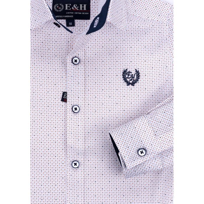 Рубашка детская E&H с мелким рисунком (G-257-98B-beige) изображение 4