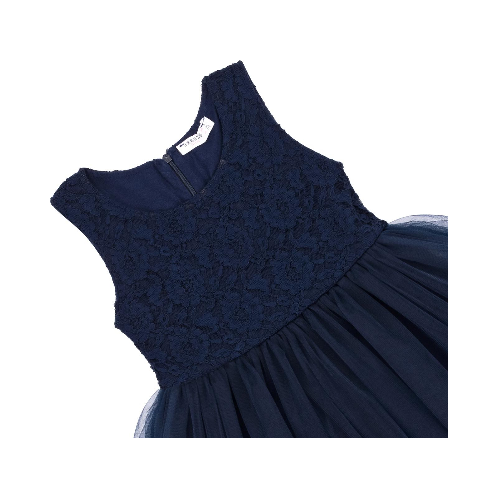 Платье Breeze с кружевным лифом и ассиметричной юбкой (11027-128G-blue) изображение 3