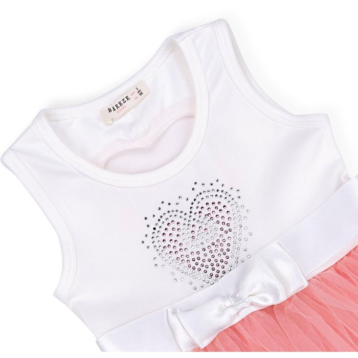 Плаття дитяче Breeze сарафан із фатіновою спідницею і серцем (10862-98G-peach) зображення 3