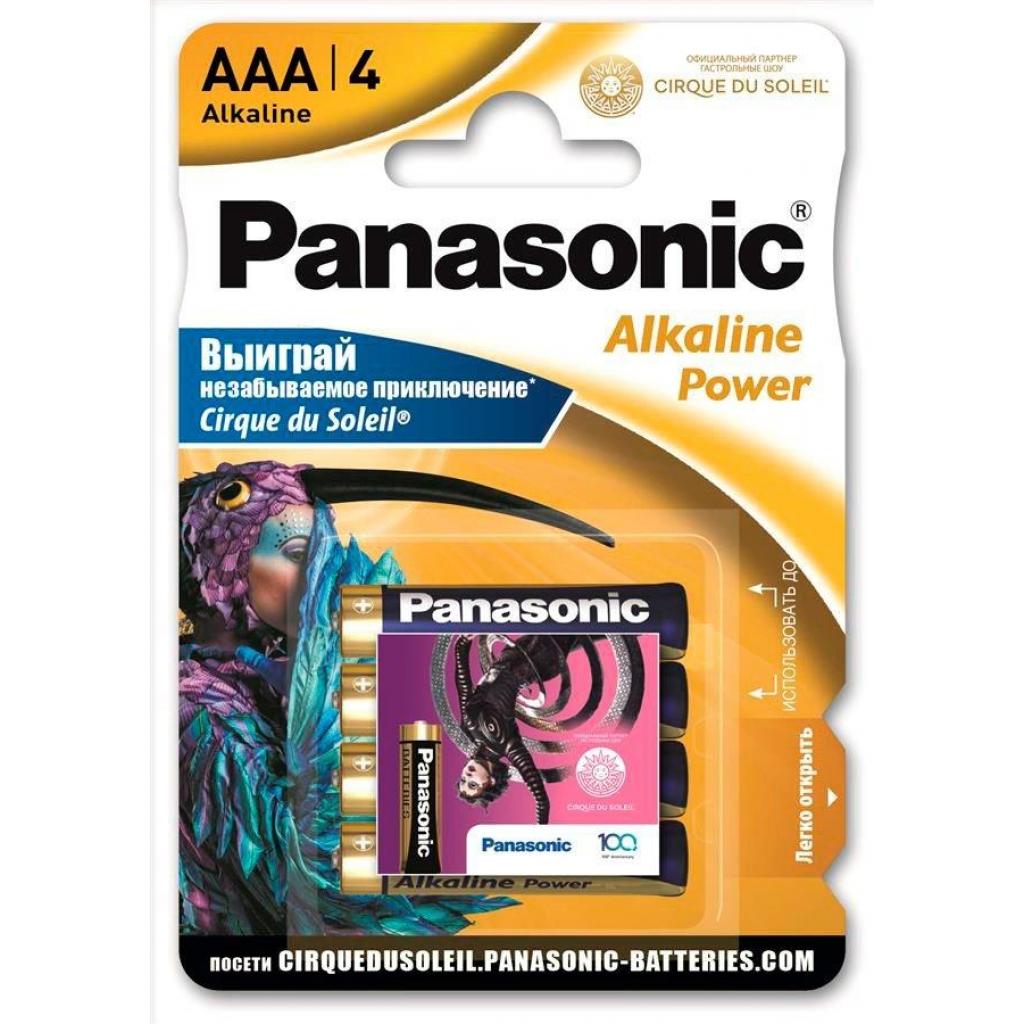 Батарейка Panasonic AAA LR03 Alkaline Power Cirque du Soleil * 4 (LR03REB/4BPSCDS)