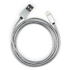 Дата кабель USB 2.0 AM to Lightning 1m stainless steel silver Vinga (VCPDCLSSJ1S) зображення 5