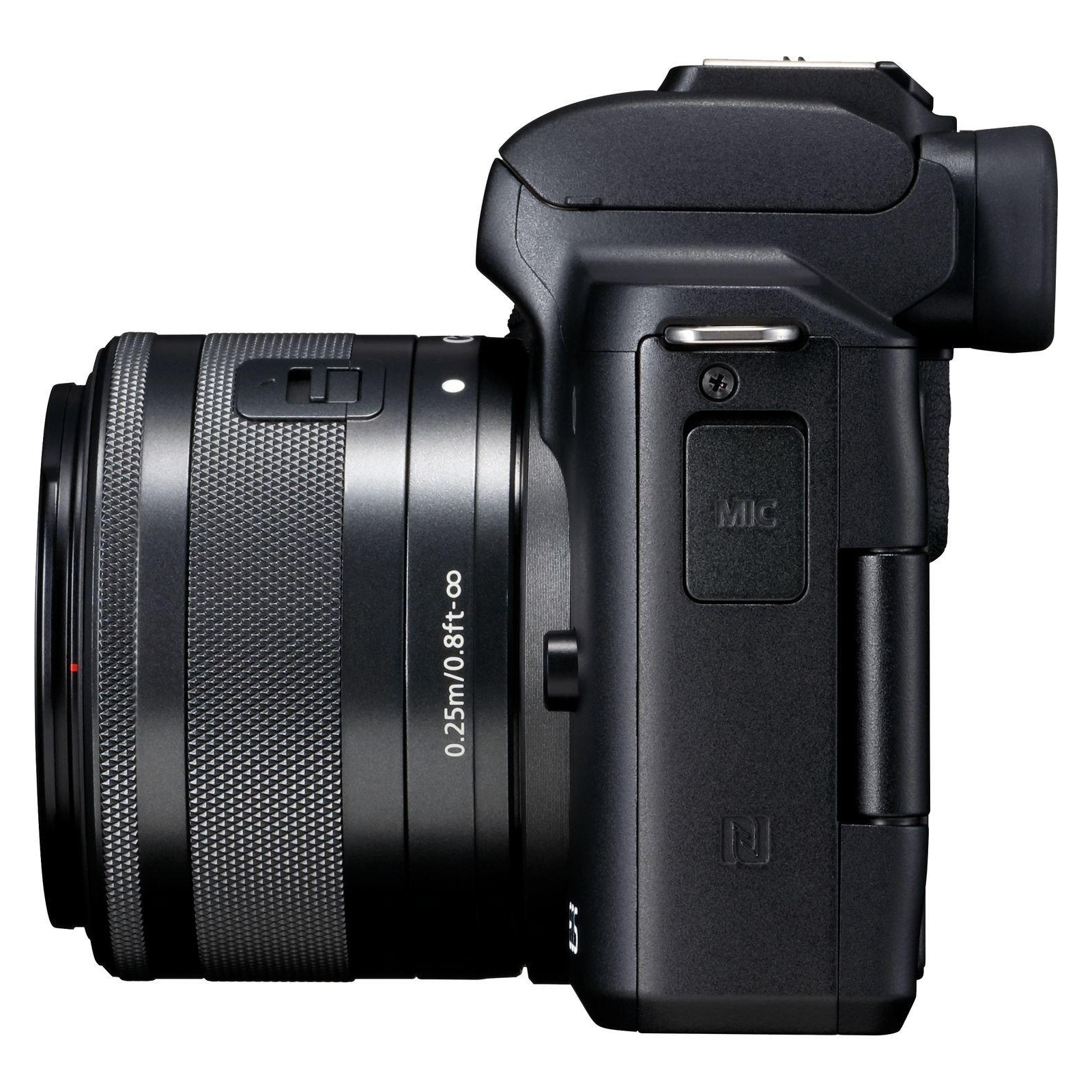 Цифровий фотоапарат Canon EOS M50 15-45 IS STM Kit black (2680C060) зображення 5