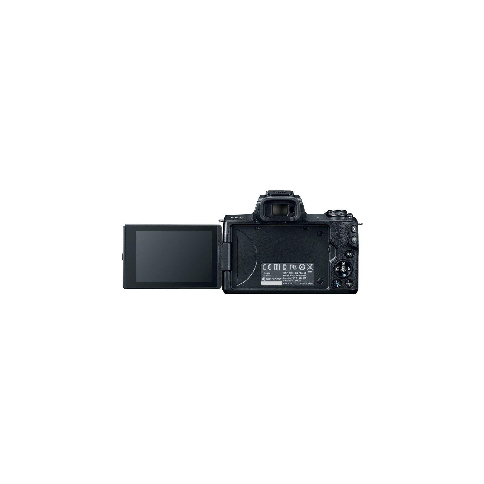 Цифровий фотоапарат Canon EOS M50 15-45 IS STM Kit black (2680C060) зображення 8