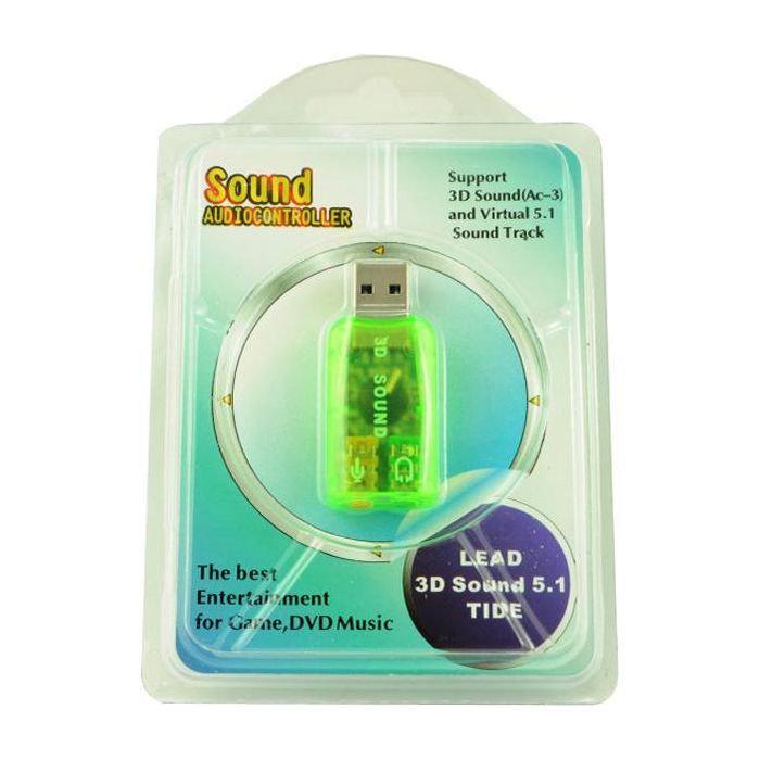 Звуковая плата Atcom USB-sound card (5.1) 3D sound (Windows 7 ready) (7807) изображение 3