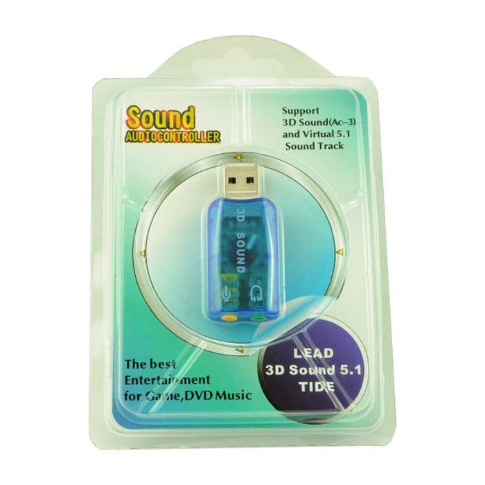 Звуковая плата Atcom USB-sound card (5.1) 3D sound (Windows 7 ready) (7807) изображение 4