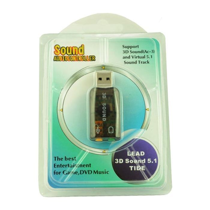 Звуковая плата Atcom USB-sound card (5.1) 3D sound (Windows 7 ready) (7807) изображение 5