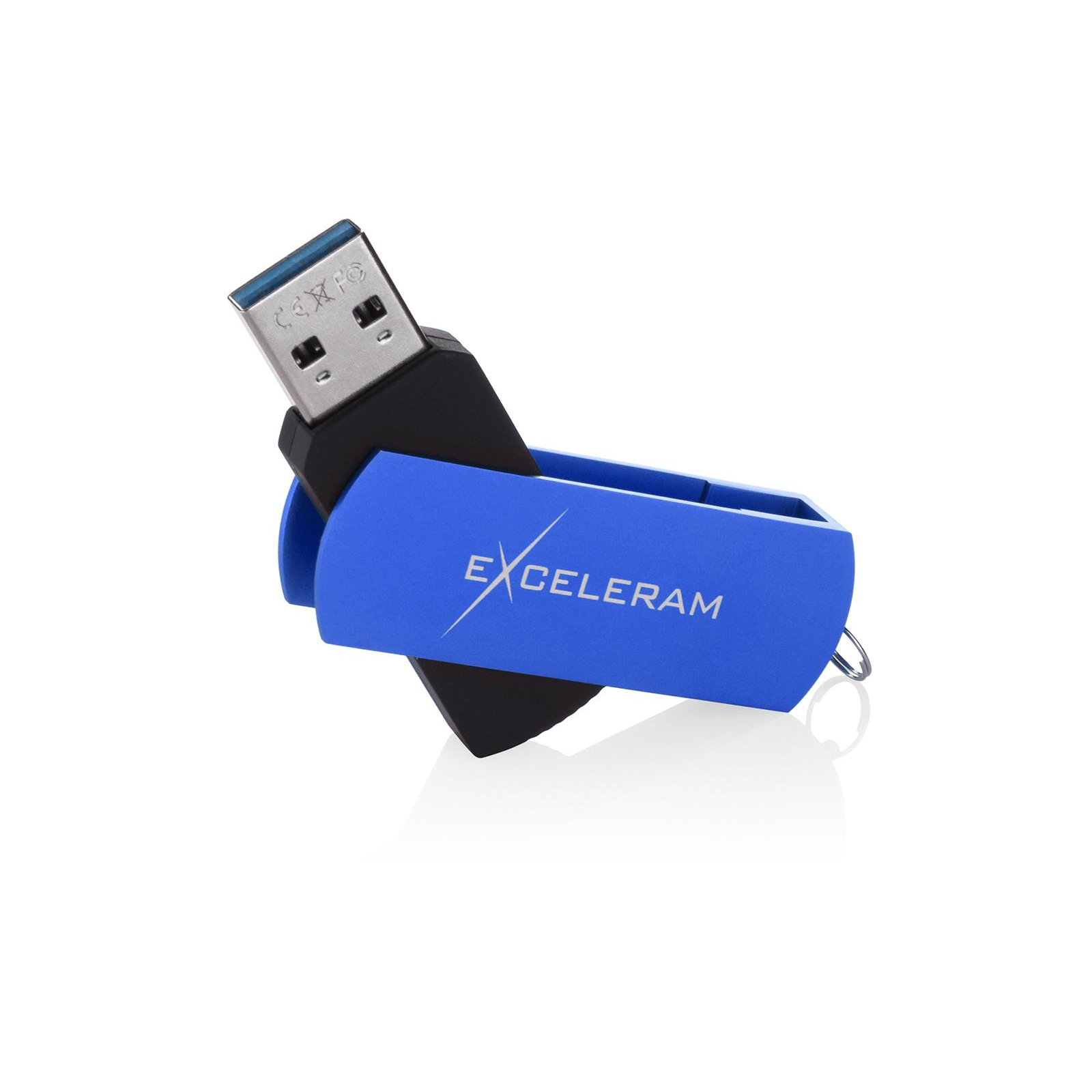 USB флеш накопичувач eXceleram 128GB P2 Series Blue/Black USB 3.1 Gen 1 (EXP2U3BLB128) зображення 3