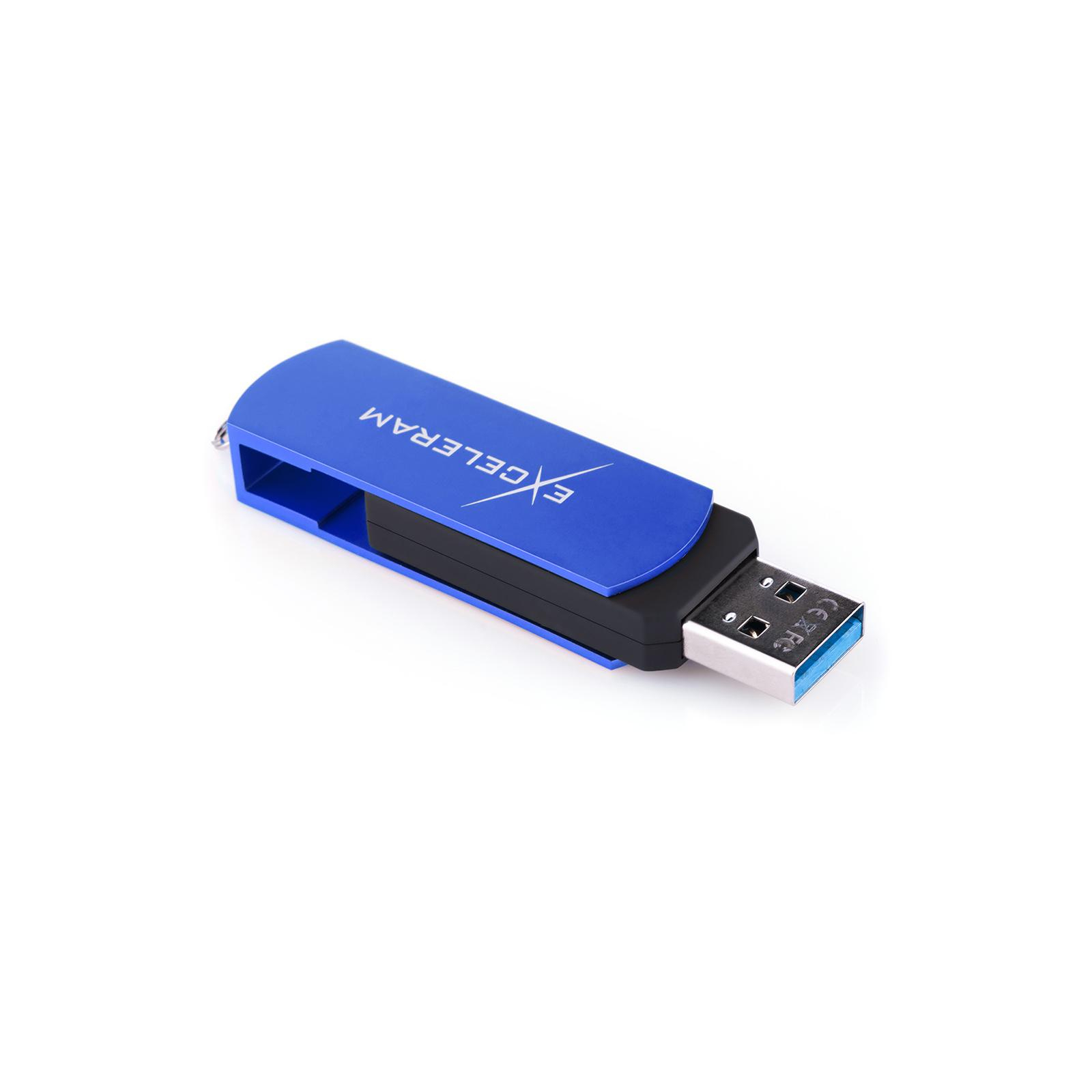 USB флеш накопичувач eXceleram 128GB P2 Series Blue/Black USB 3.1 Gen 1 (EXP2U3BLB128) зображення 5