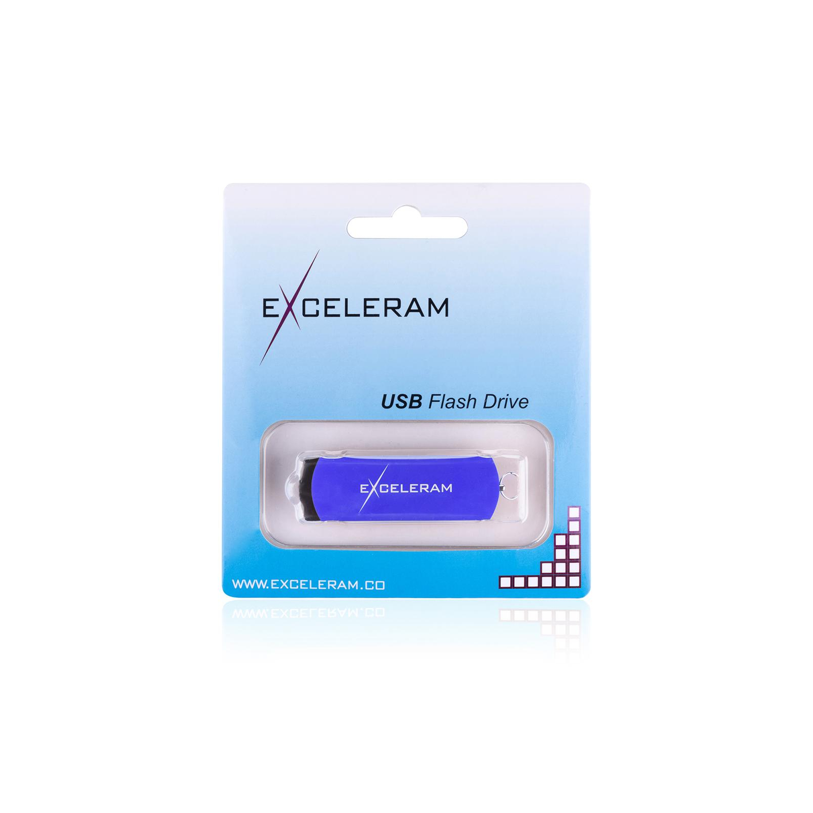 USB флеш накопичувач eXceleram 128GB P2 Series Blue/Black USB 3.1 Gen 1 (EXP2U3BLB128) зображення 8
