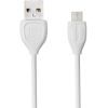 Дата кабель USB 2.0 AM to Micro 5P 0.5m RC-050m White Remax (F_53030)