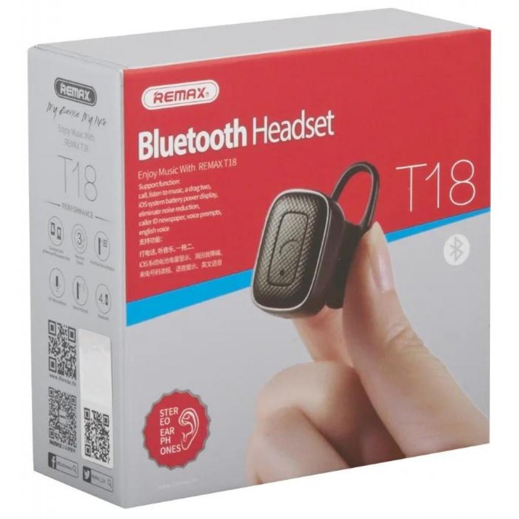 Bluetooth-гарнітура Remax RB-T18 Black (RB-T18BK) зображення 5