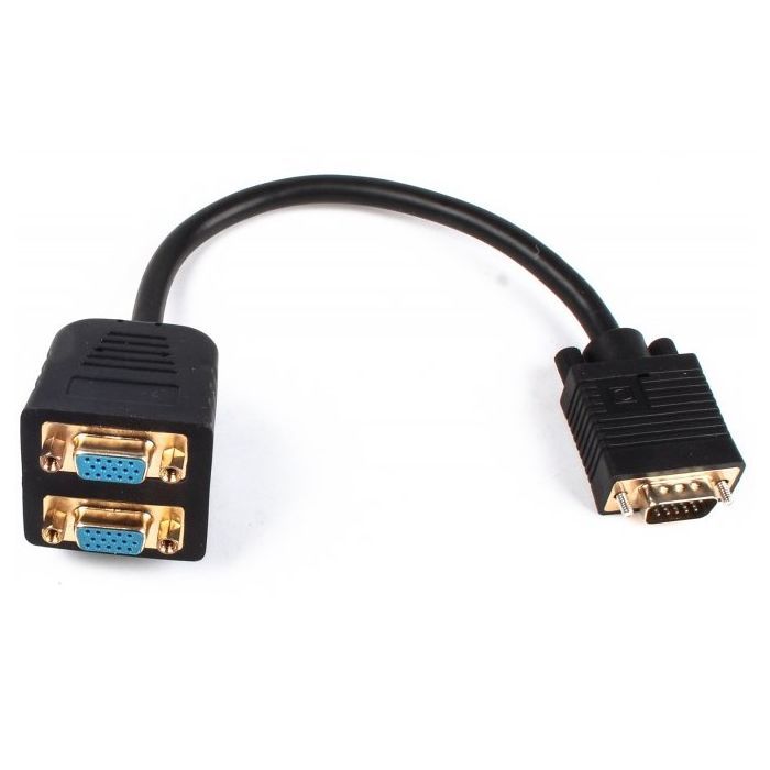 Перехідник Cablexpert VGA M to 2 VGA F (CC-VGAX2-20CM)