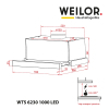 Витяжка кухонна Weilor WTS 6230 BL 1000 LED strip зображення 2