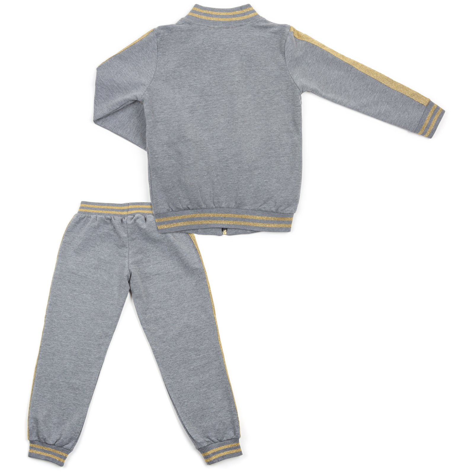 Набір дитячого одягу Breeze з золотими лампасами (12986-128G-gray) зображення 4