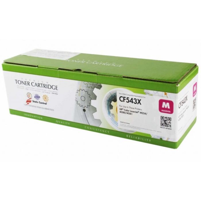 Картридж Static Control HP CLJ CF542X (203X) 2500ст yellow (002-01-SF542X)
