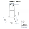 Вытяжка кухонная Minola HDN 6212 WH/I 700 LED изображение 11