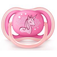 Пустышка Philips AVENT Ultra Air 6-18 мес для девочек, силикон (SCF546/12)