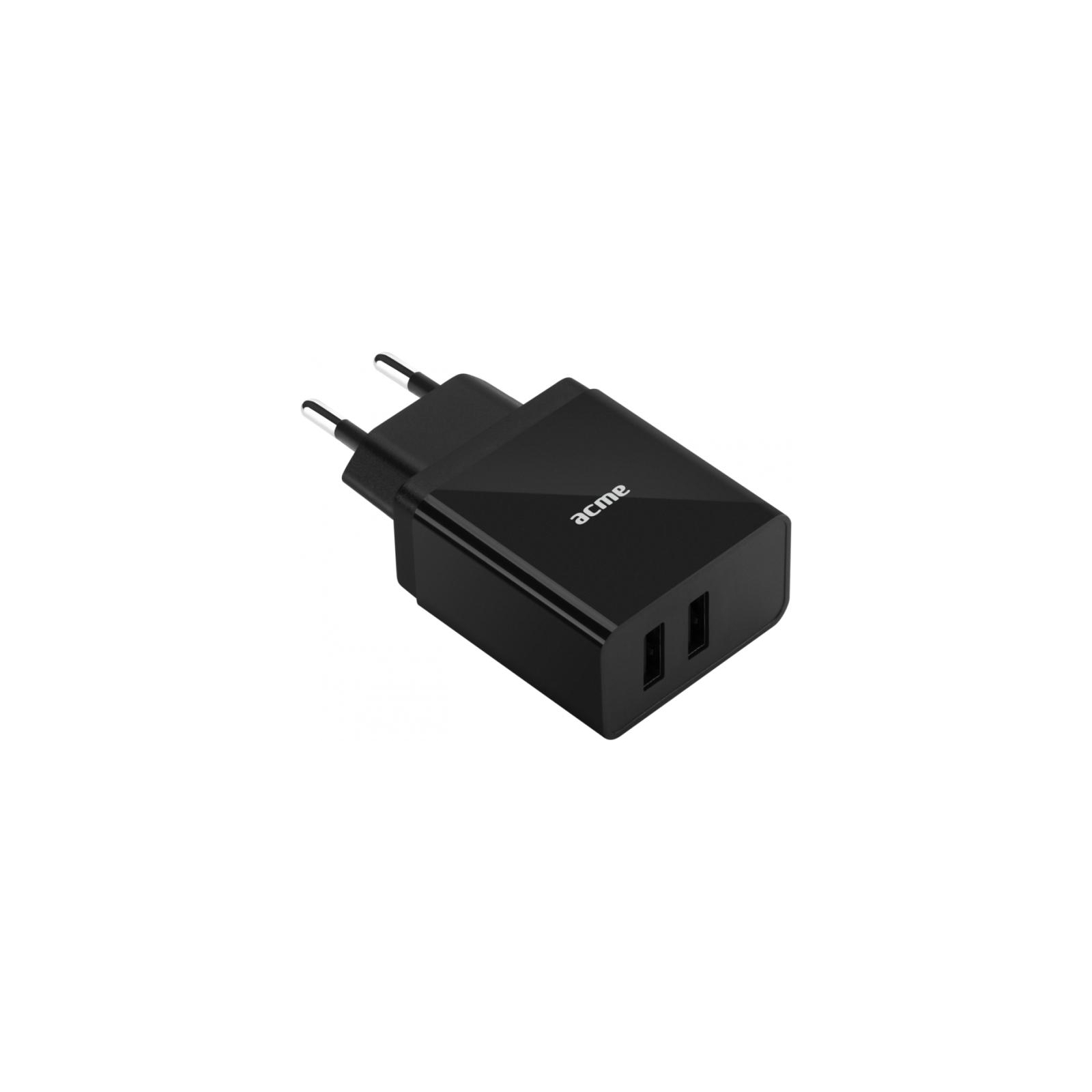Зарядний пристрій ACME CH204 2-ports Wall charger, 2.4 A (4770070878866)