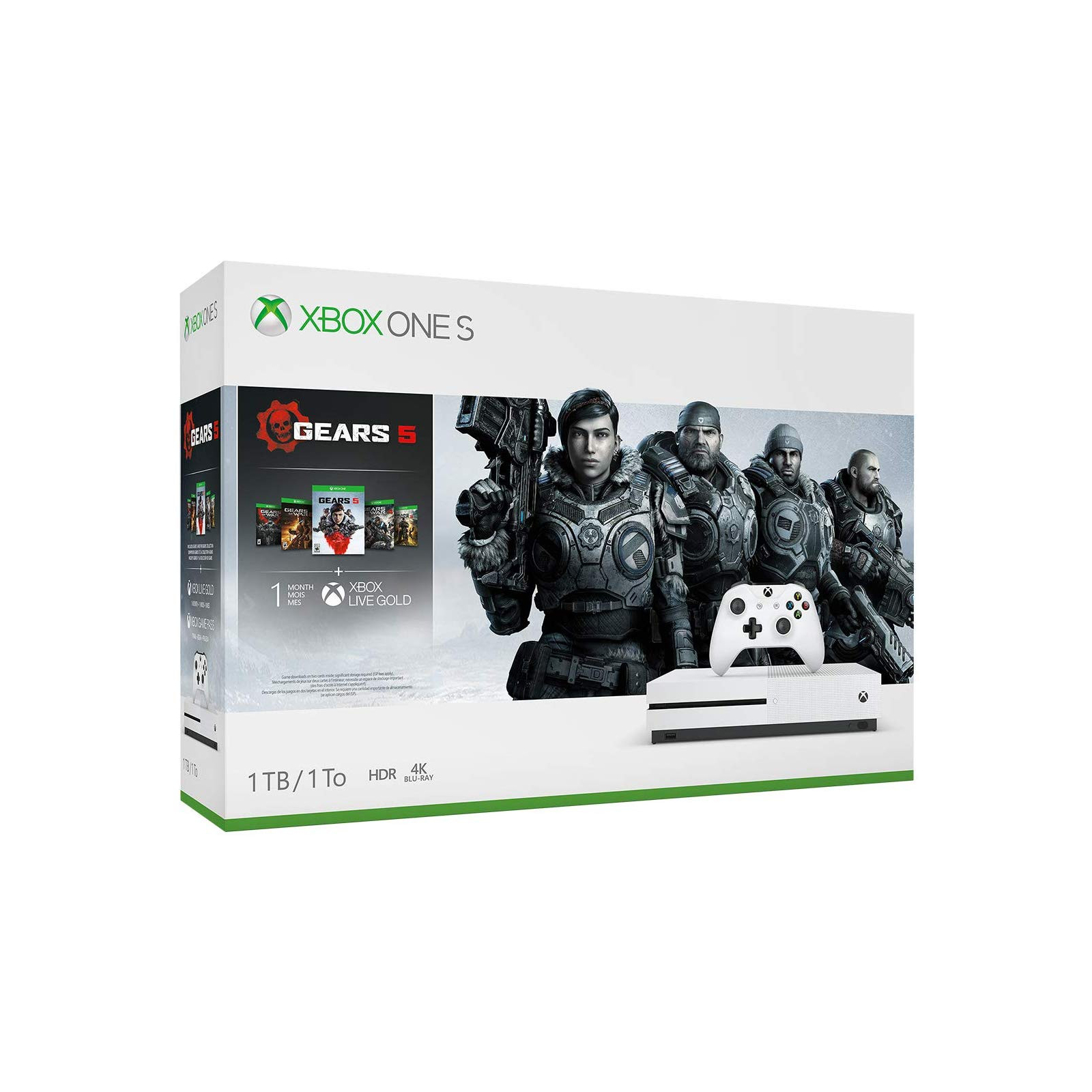 Ігрова консоль Microsoft Xbox One S 1TB Gears 5 Bundle зображення 4