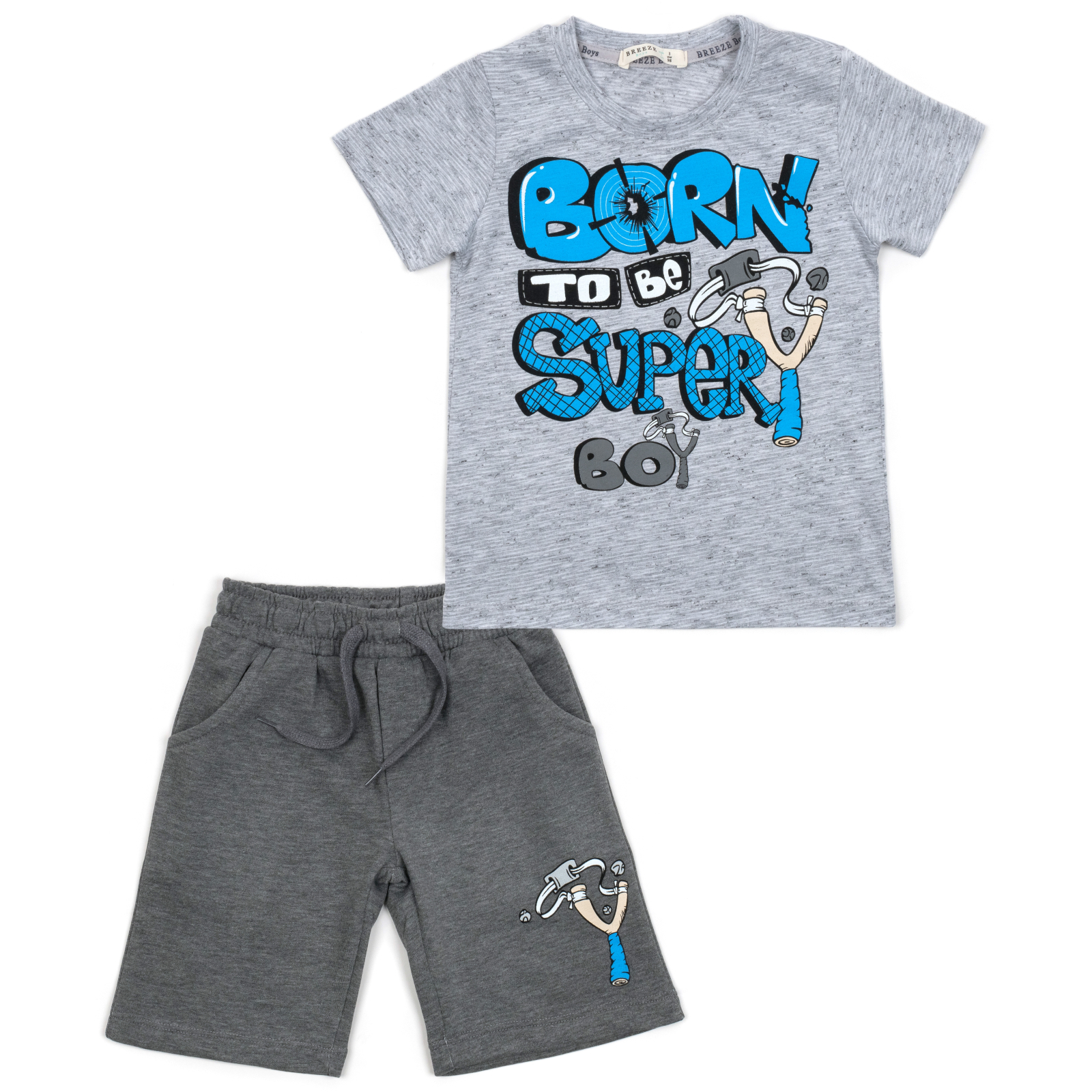 Набор детской одежды Breeze "SUPER BOY" (14528-128B-blue)