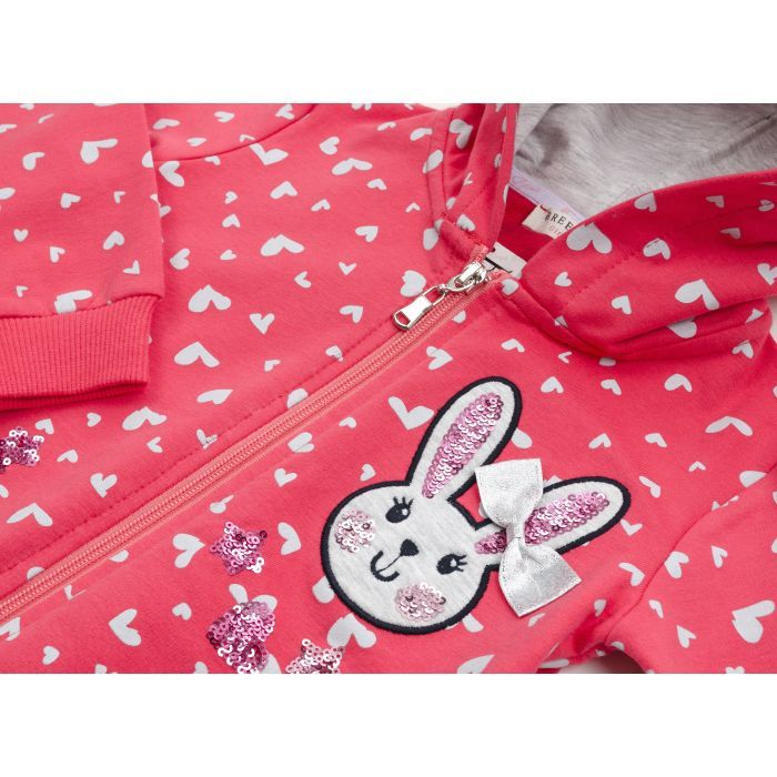 Спортивний костюм дитячий Breeze з сердечками (14427-86G-coral) зображення 7