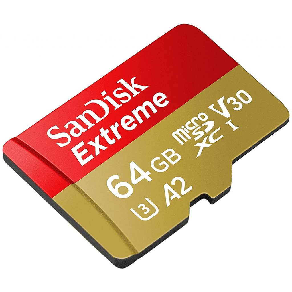Карта памяти SanDisk 64GB microSDHC class 10 UHS-I A2 V30 Extreme (SDSQXA2-064G-GN6GN) изображение 2