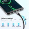 Дата кабель USB 2.0 AM to USB-C 2.0m US288 Aluminum Braid Black Ugreen (60128) зображення 2